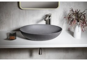 Sapho - Umývadlo na dosku FORMIGO 60x40 cm betón/antracit