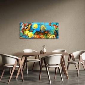 Obraz - Farebný koralový útes (120x50 cm)