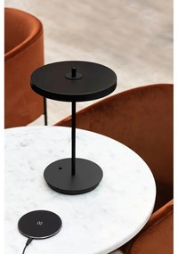 Čierna kovová LED stolová lampa s kovovým tienidlom (výška 31 cm) Asteria Move – UMAGE