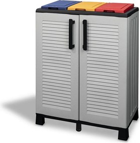 ARTPLAST Skriňa na triedený odpad Linea Family 2dv/3víka-farebná