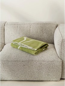 Zelená/krémovobiela deka 150x200 cm Felu – noo.ma