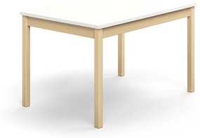 Stôl DECIBEL, 1200x800x720 mm, akustický HPL - biela