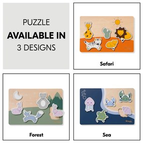 Hauck Puzzle drevené vkladacie Puzzle N Fit Safari