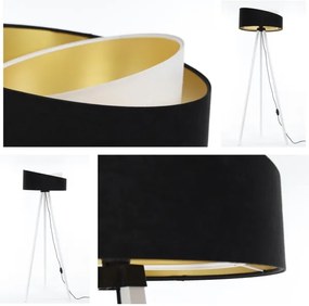 Stojacia lampa GALAXY 1xE27/60W/230V čierna/biela