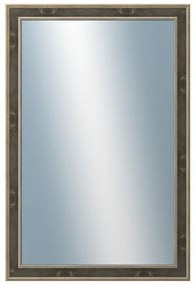 DANTIK - Zrkadlo v rámu, rozmer s rámom 80x160 cm z lišty TOOTH zlatá čierna (2780)