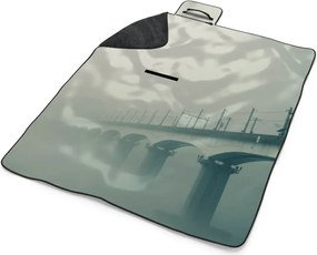 Sablio Plážová deka Železničný most: 200x140 cm