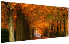 Obraz - Jeseň Alej stromov (120x50 cm)