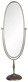 Veľké stojacie vintage zrkadlo v zlatom ráme Desiree - 48 * 33 * 150 cm