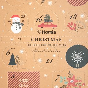 Sviečky SANTA'S SELECTIONS adventný kalendár 761089 (24 ks)