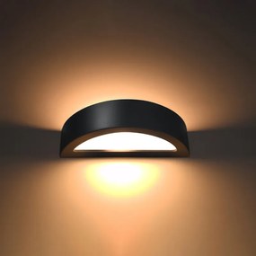 ATENA Nástenné keramické svetlo, čierna SL.0874 - Sollux