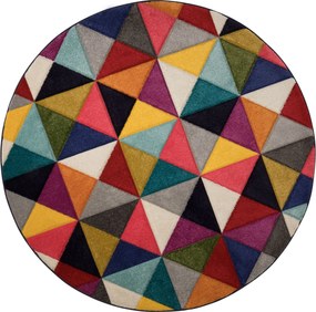 Flair Rugs 160x160 (priemer) kruh Kusový koberec Spectrum Samba Multi kruh, viacfarebná, obývacia izba