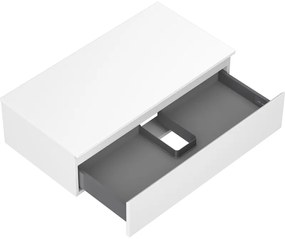 Mexen Orio, kúpeľňová skrinka 90 cm s hornou časťou, 1 zásuvka, biela matná, 91A10-09023-1-BFC01