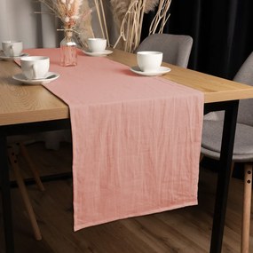 Biante Ľanový behúň na stôl LEN-021 Svetlo staroružový 35x180 cm