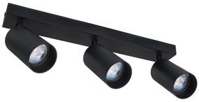 BERGE Stropné bodové svietidlo LED VIKI-L 3x GU10 čierne