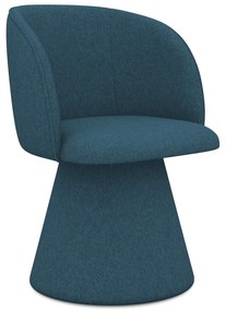 Modré čalúnené jedálenské kreslo Maia – Makamii