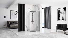 Rea Axin, sprchovací kút 90x90x195 cm + biela sprchová vanička Diamond, KPL-K8779