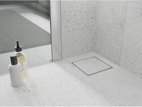 Mexen Flat-Q M13 štvorcová podlahová vpust 15 x 15 cm, biela - 1210015