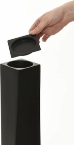 Vysoká váza HYDRON, sklolaminát, výška 100 cm, čierny mat
