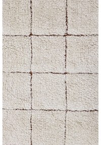 Krémový prateľný ručne tkaný bavlnený koberec 200x300 cm Mosaic – Lorena Canals