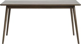 Hnedý rozkladací jedálenský stôl s doskou v dubovom dekore 150x90 cm Barrali – Unique Furniture