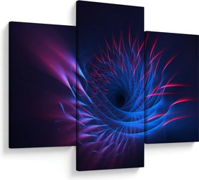 Obraz - abstrakcia kvetu (90x60 cm)