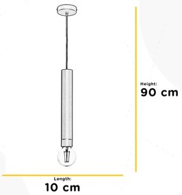 ONLI - Luster na lanku DORA 1xE27/15W/230V čierna