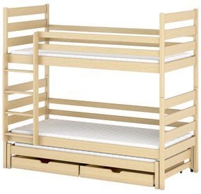 Detská posteľ 90 x 190 cm TORI (s roštom a úl. priestorom) (borovica). Vlastná spoľahlivá doprava až k Vám domov. 1013272