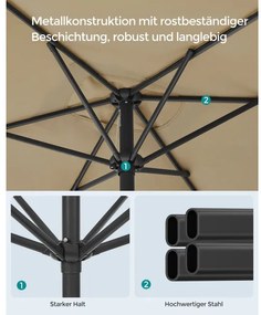 ​Záhradný slnečník GPU048K01