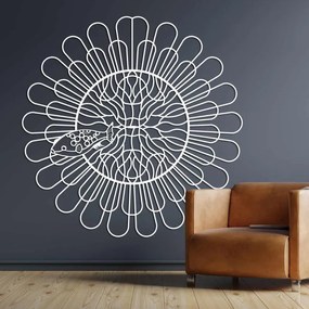 Drevený obraz Mandala Ryba | Vyrezávaná 3D dekorácia na stenu | SENTOP HDF0348