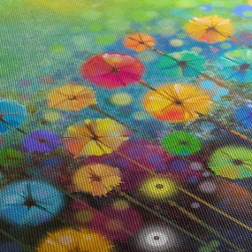 Obraz - Abstraktné kvety (90x60 cm)