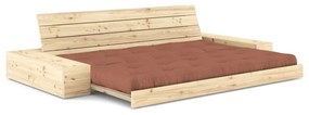 Rozkladacia pohovka v tehlovej farbe 244 cm Base – Karup Design