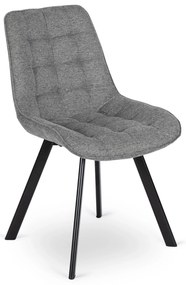 PROXIMA.store - Čalúnená jedálenska stolička RICK 2 FARBA: sivá, MATERIÁL: pletená