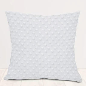 Biante Detská obliečka na vankúš Minky 3D bodky MKP-025 Svetlo sivá 50 x 60 cm