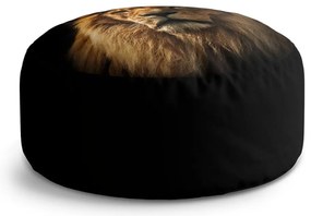 Taburet Circle lev, čierna