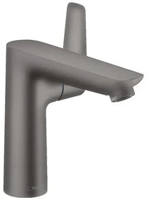 Hansgrohe Talis E, páková umývadlová batéria 150 s odtokovou súpravou s ťahadlom, kefovaná čierna chrómová, HAN-71754340