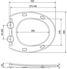Mexen, Mexen Egg deska wolnoopadająca slim, duroplast, czarna mat - 39243085