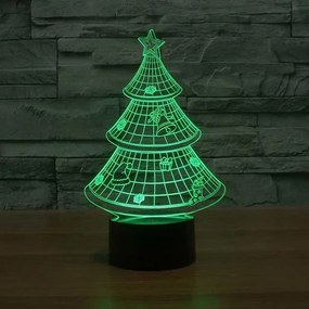 3Dmix 3D-MTV047 - Motív pre 3D LED nočnú lampu - Vianočný stromček