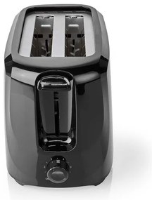 Nedis KABT150EBK - Hriankovač s dvoma otvormi 700W/230V čierna