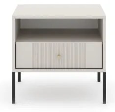 Nočný stolík LUE béžový/čierny