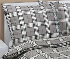 Bellatex Krep kostka šedá 140×200, 70×90 cm