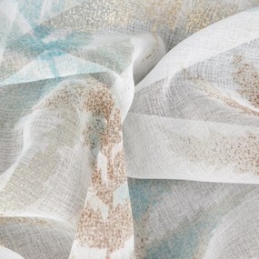 ZÁVES NA KRÚŽKOCH RUTI 140X250 CM LISTY