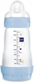 Antikoliková fľaštička MAM Perfect Start, Zvieratká, 260 ml, modrá