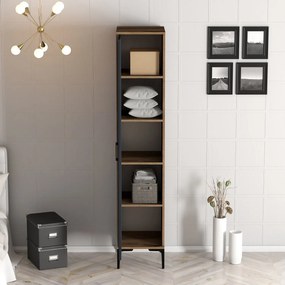 Šatníková skriňa Kiara S (orech + antracit). Akcia -18%. Vlastná spoľahlivá doprava až k Vám domov. 1088407