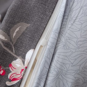 Flanelové obliečky z mikrovlákna BLOSSOM sivé Rozmer obliečky: 70 x 90 cm | 140 x 200 cm