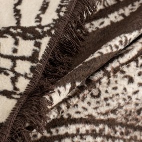 Deka AKRYL 1 hnedá / krémová