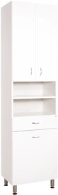 Kúpeľňová skrinka vysoká Keramia Pro 50x192x33,3 cm biela PROV50K