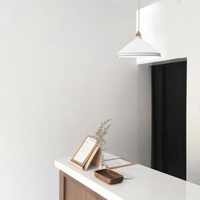 Biele závesné svietidlo SULION Elena, výška 150 cm