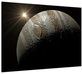 Sklenený obraz planéty vo vesmíre (70x50 cm)
