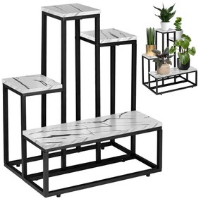 Stojan na kvety ANTIRES biely mramor