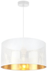 Závesné svietidlo Asti0, 1x biele PVC tienidlo, (fi 35cm), g, w